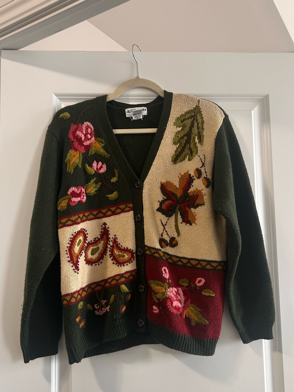 vintage cardigan - wool blend